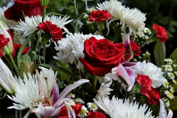 Étiquette funéraire : Fleurs Corsages