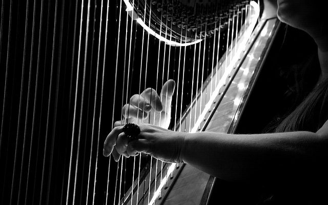 Une harpe de bricolage