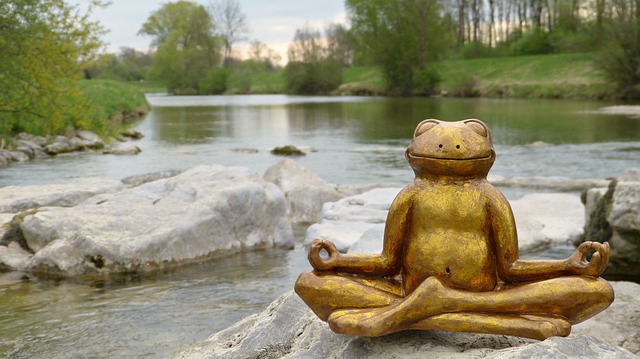 L'histoire de la grenouille chinoise en jade assise.