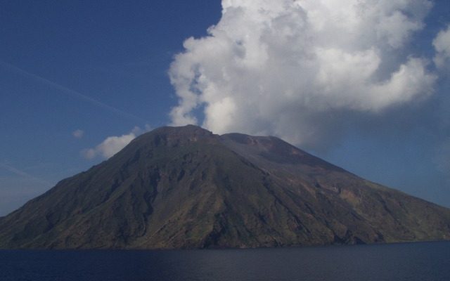 Les effets du volcan Stromboli