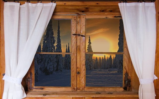 Idées pour les rideaux de cabane en bois rond