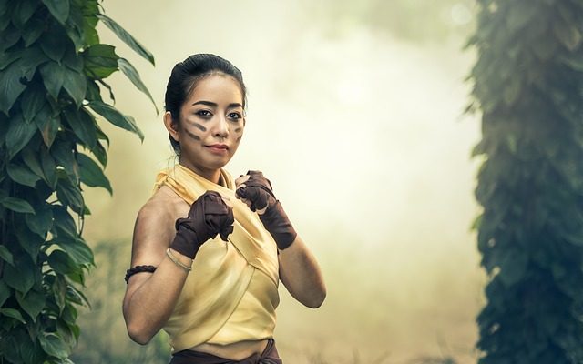 Entraînement au tapis de boxe