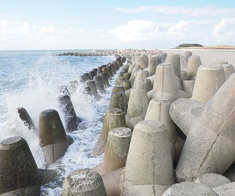 Béton : rapport entre le sable et le gravier.