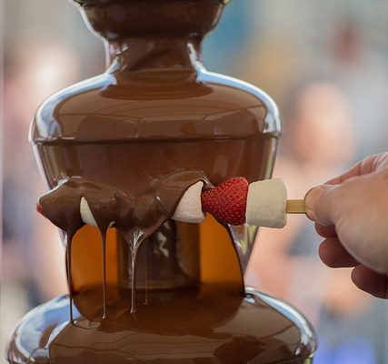 Ingrédients pour une fontaine à chocolat