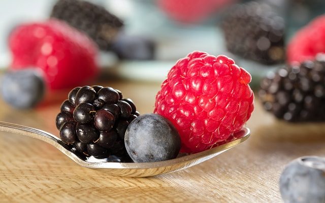 Plantes de framboises blanches sauvages